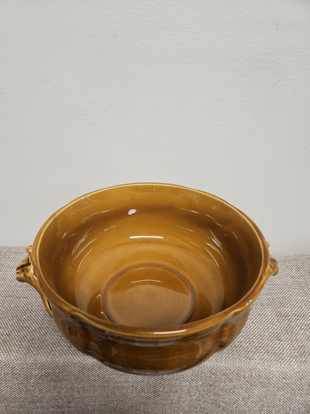 Lunèville Faience De France Serving Dish - Louis XV Honey Glaze